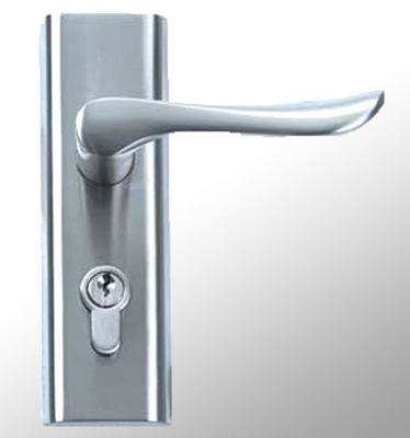 百乐门门锁：A7801（钢拉丝）单舌插芯门锁 