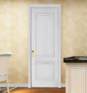 瀚森复合门FK002 实木套装门 实木复合木门 房间门 美式室内门 白色